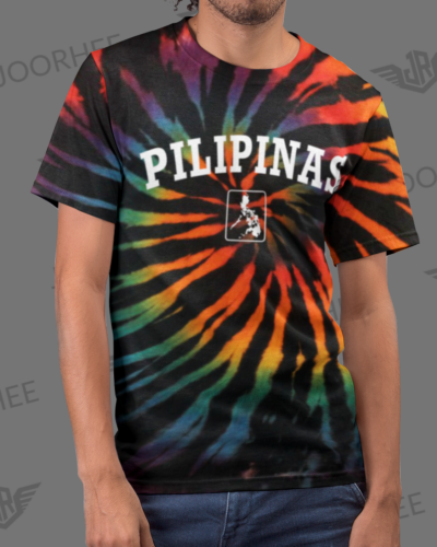 Pilipinas Sun and Stars Philippines Tie Dye Graphic T-shirt