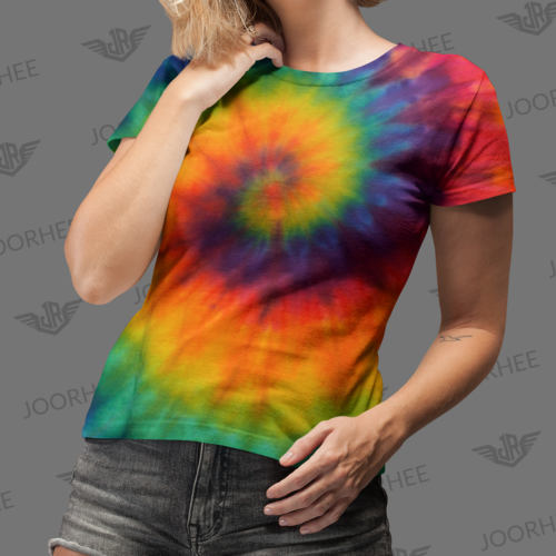 Woman’s Tie Dye Spiral Rainbow T-shirt