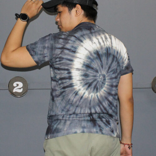 Spiral Black Tie Dye T-shirt