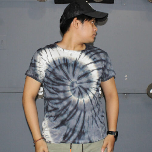 Spiral Black Tie Dye T-shirt