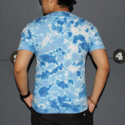 Cloud Royal Blue Tie Dye Crumple T-shirt