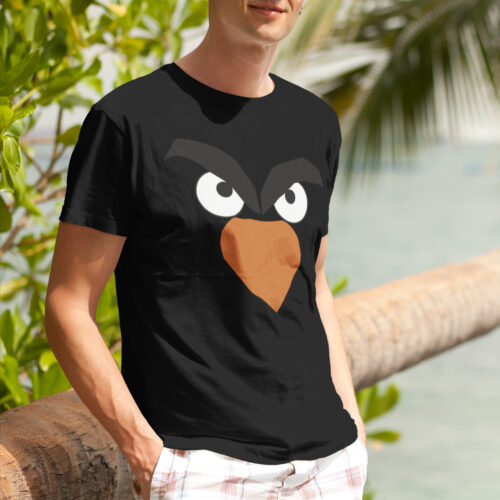 Angry Bird Funny Animal Game Graphic T-shirt