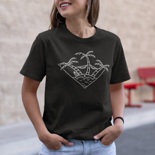 Minimal Line Art-Summer-1 Graphic T-shirt