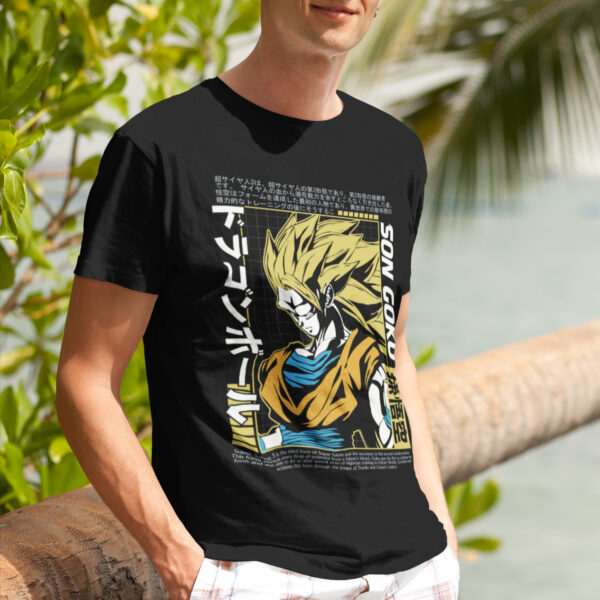 Goku 2 Anime Graphic T-shirt - Image 2