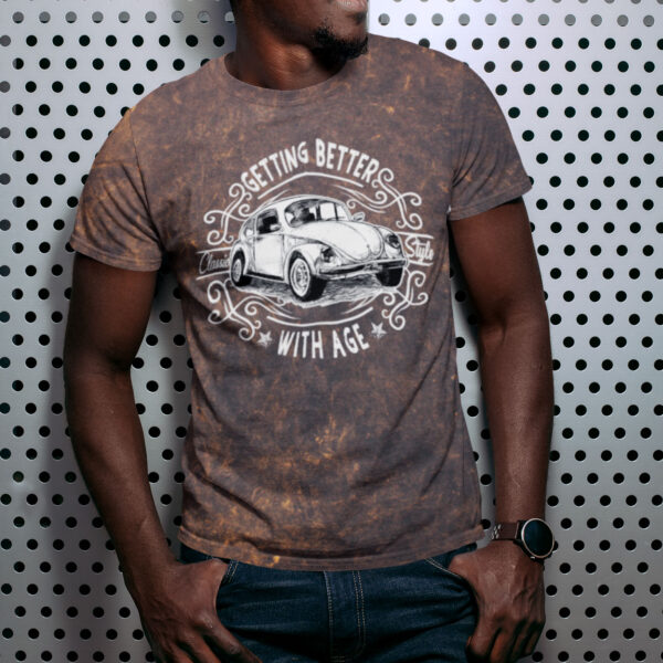 Volkswagen Vintage Car Acid Wash T-shirt