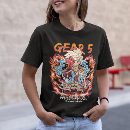 One Piece Gear 5 Anime B16 Graphic T-shirt