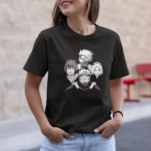 Naruto Kakashi Sasuke Sakura Anime Graphic T-shirt