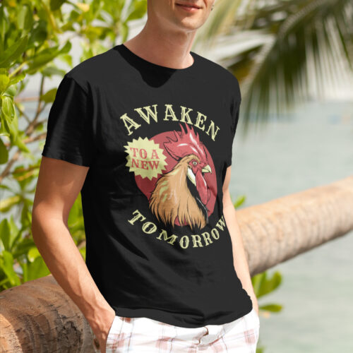 Awaken Animal Typography Graphic T-shirt