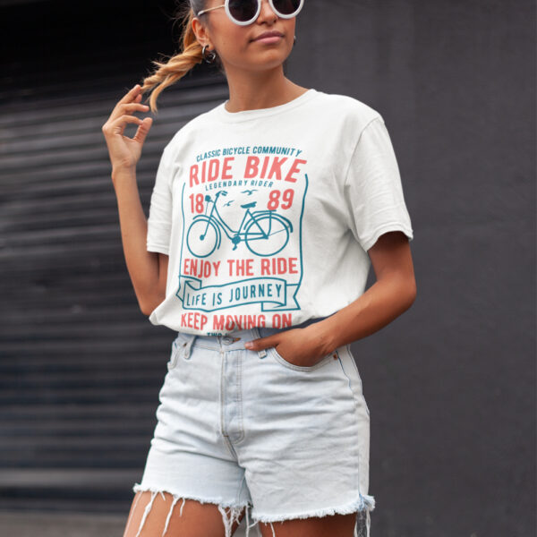 Ride Bike Bicycle Graphic T-shirt - Image 3