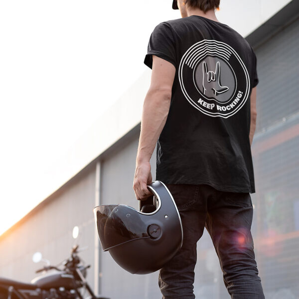 Keep Rocking Music T-shirt - Image 2