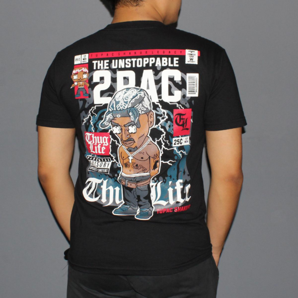 2pac Parental Advisory Music Typography T-shirt - Image 3