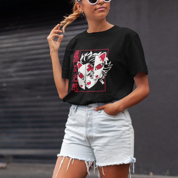 Tanjiro Demon Slayer Anime Graphic T-shirt - Image 2