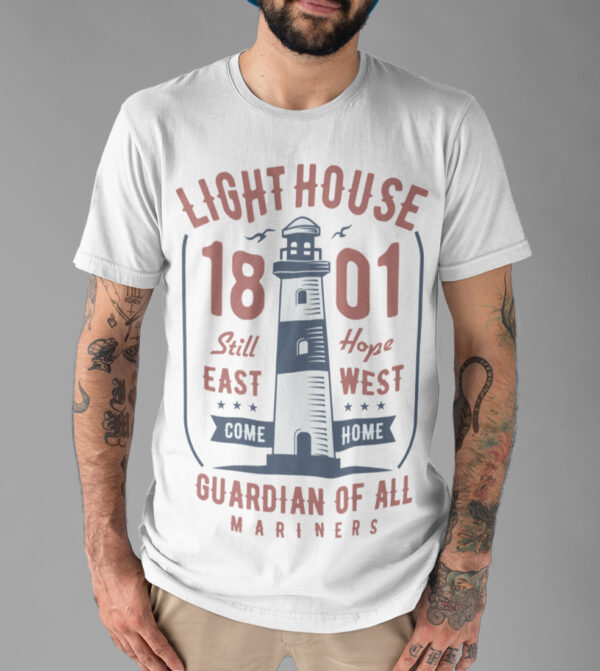 Lighthouse Sea Vintage T-shirt