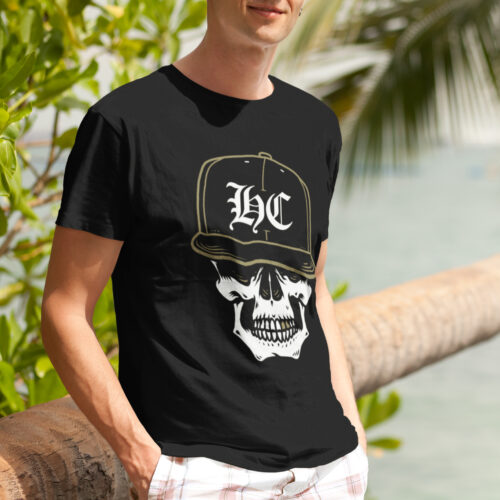 Hardcore Skull Vintage Graphic T-shirt