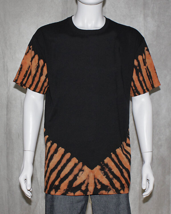 Sleeve and Hem Reverse Tie Dye T-Shirt