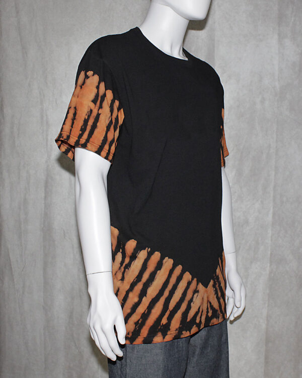 Sleeve and Hem Reverse Tie Dye T-Shirt - Image 2