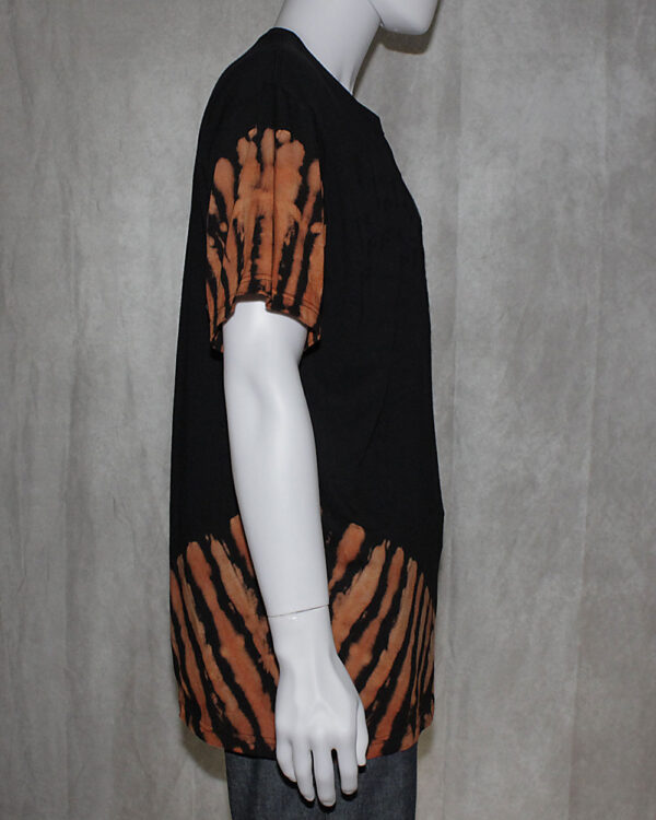 Sleeve and Hem Reverse Tie Dye T-Shirt - Image 3
