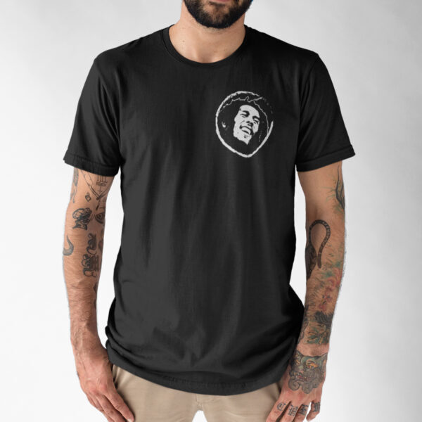 Bob Marley Music Skull Graphic T-shirt - Image 2