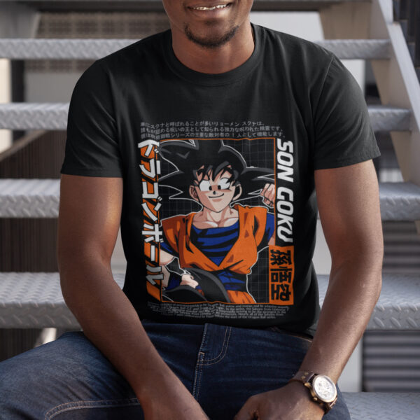 Goku 3 Anime Graphic T-shirt - Image 2