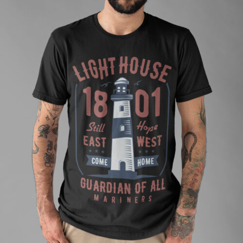 Lighthouse Sea Vintage T-shirt