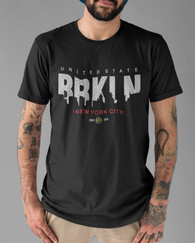 Brooklyn Skyline Typography T-shirt