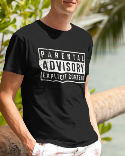 Parental Advisory Typography T-shirt