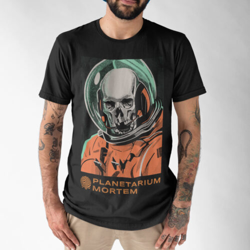 Space Death Skull Graphic T-shirt