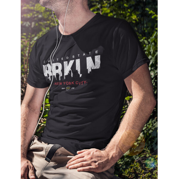 Brooklyn Skyline Typography Graphic T-shirt - Image 3