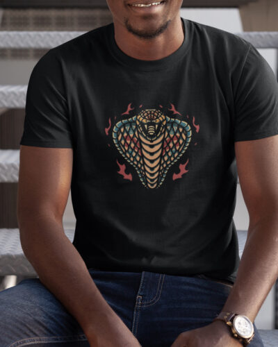 Cobra Flame Tattoo Graphic T-shirt