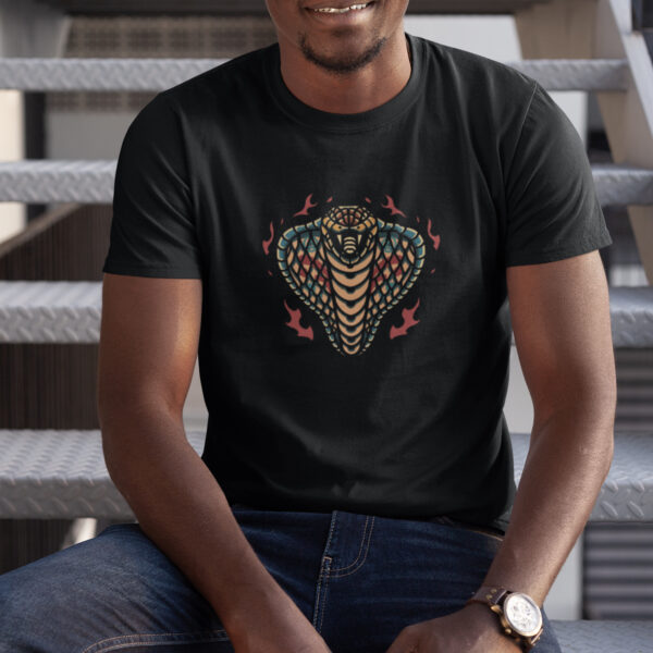 Cobra Flame Tattoo Graphic T-shirt