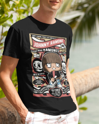 Johnny Ramone Music Graphic T-shirt