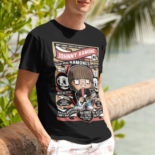 Johnny Ramone Music Graphic T-shirt