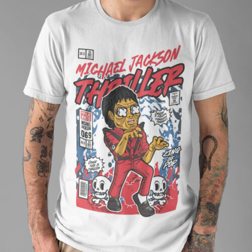 Michael Jackson Chibi Thriller Music Graphic T-shirt