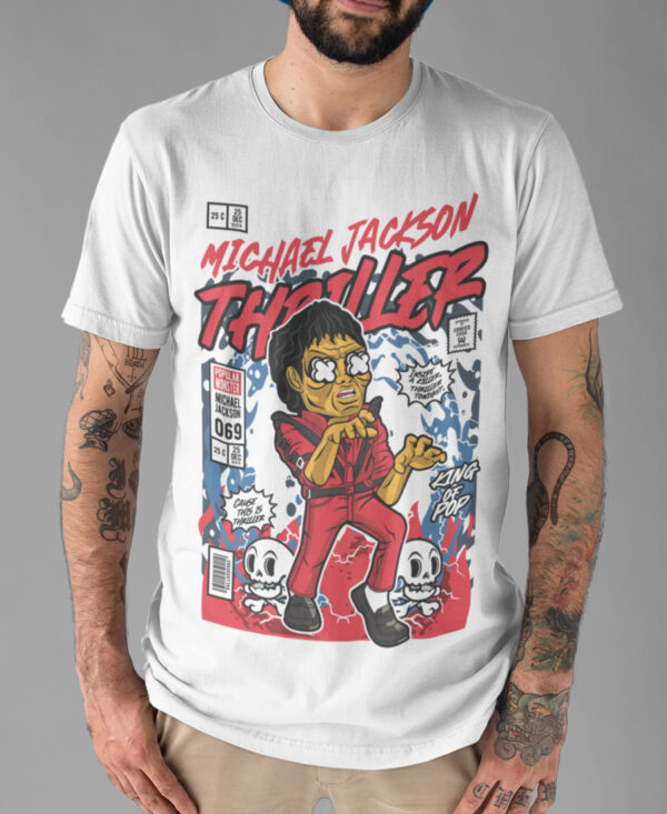 Michael Jackson Chibi Thriller Music Graphic T-shirt