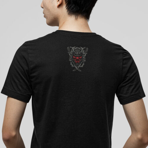 Samurai Warrior Skull Graphic T-shirt