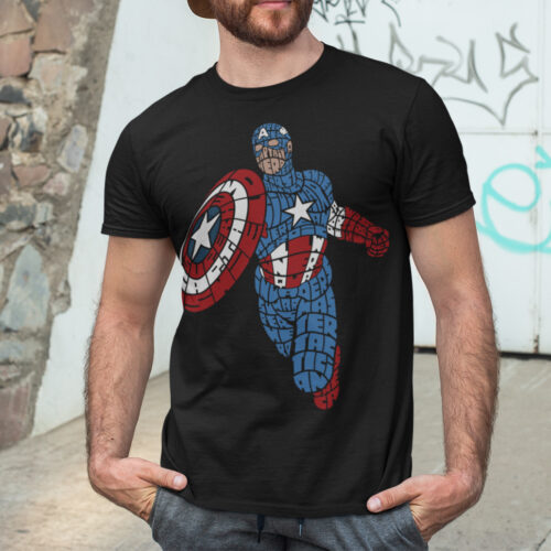 Captain America Superhero Graphic T-shirt