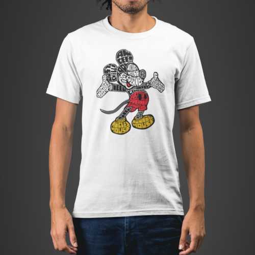 Mickey Mouse Typography T-shirt