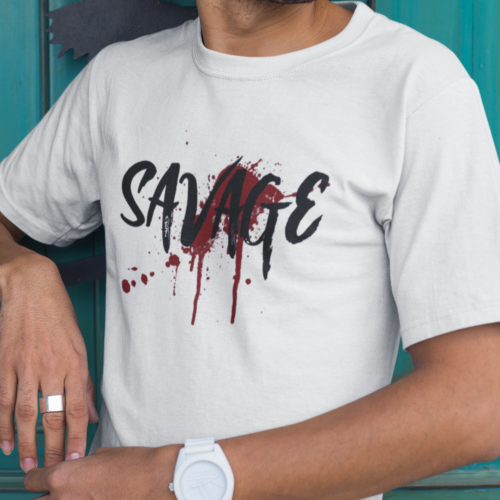 Savage Grunge Graphic T-shirt