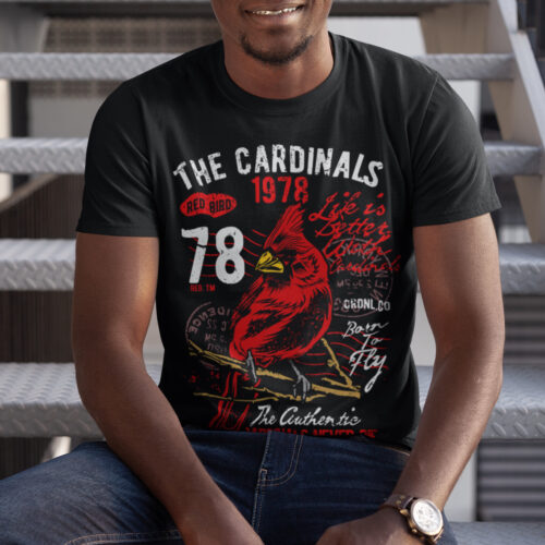 Cardinal Bird Animal Vintage Graphic T-shirt