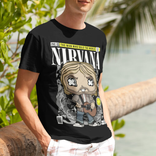 Nirvana Kurt Cobain Music Graphic T-shirt