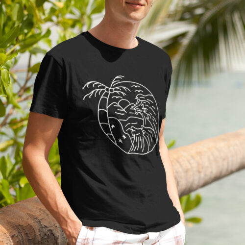 Minimal Line Art-Summer-8 Graphic T-shirt
