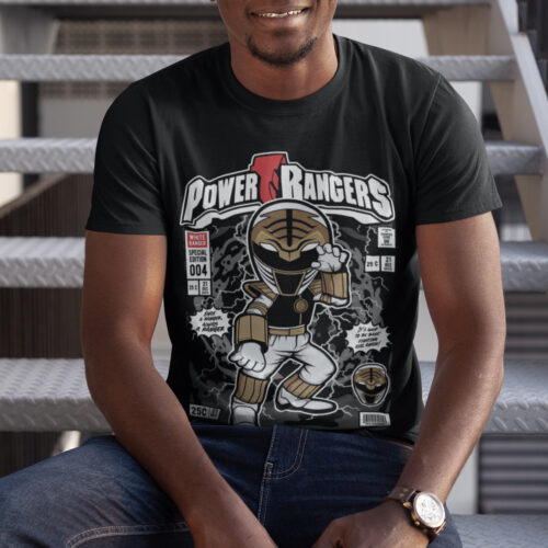 Power Ranger Superhero Graphic T-shirt