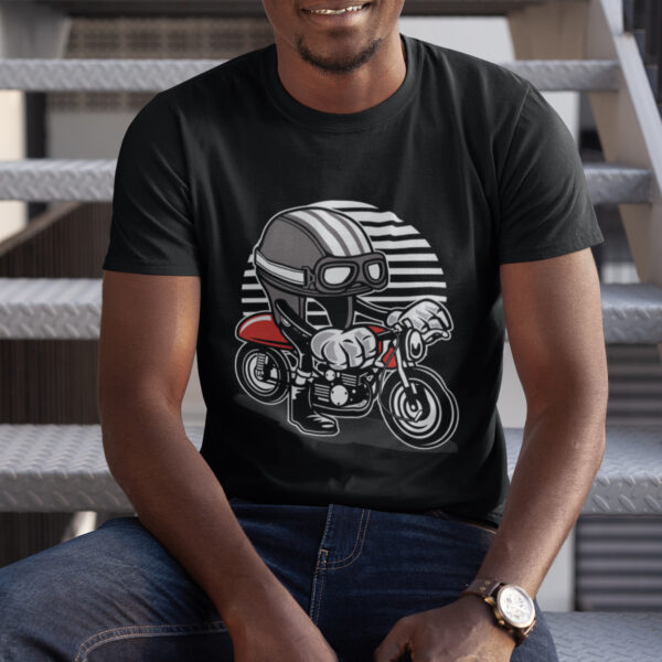 Caferacer Helmet Biker Graphic T-shirt