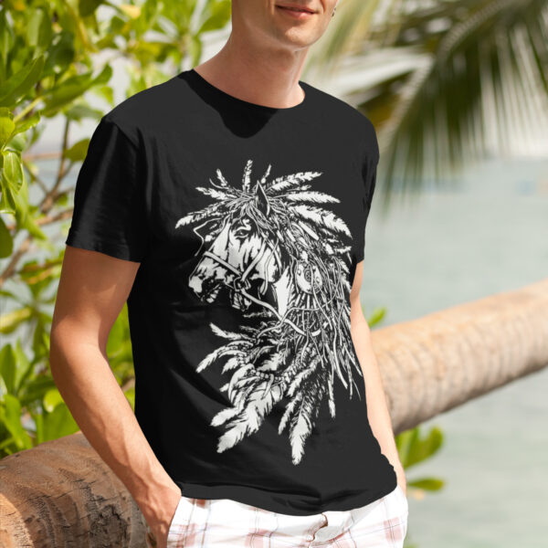 Horse Animal Vintage Graphic T-shirt - Image 2
