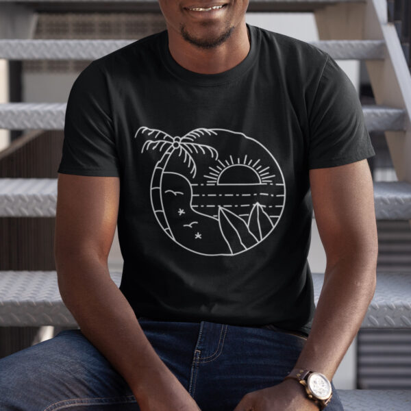 Minimal Line Art-Summer-5 Graphic T-shirt
