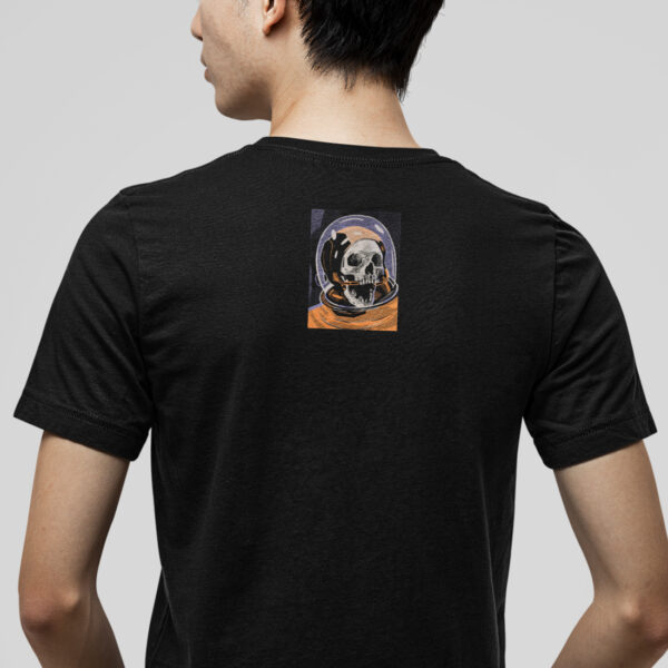Space Death Skull Graphic T-shirt - Image 4