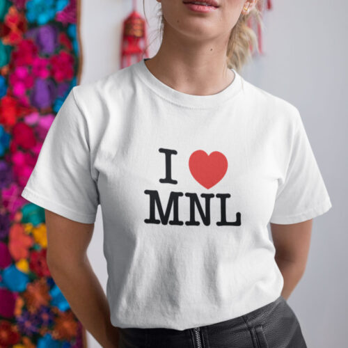 I Love Manila Typography Philippines T-shirt