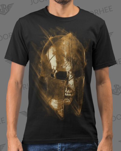 Last Warrior Skull Grunge T-shirt