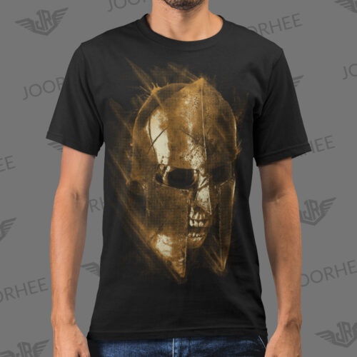 Last Warrior Skull Grunge T-shirt