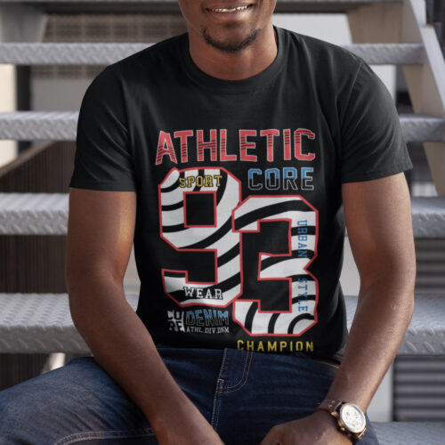 Athletic 93 Typography Graphic T-shirt